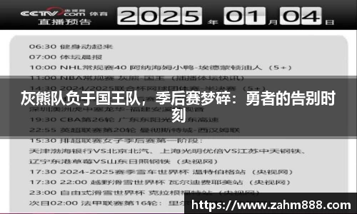 灰熊队负于国王队，季后赛梦碎：勇者的告别时刻