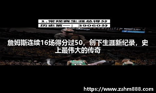 詹姆斯连续16场得分过50，创下生涯新纪录，史上最伟大的传奇